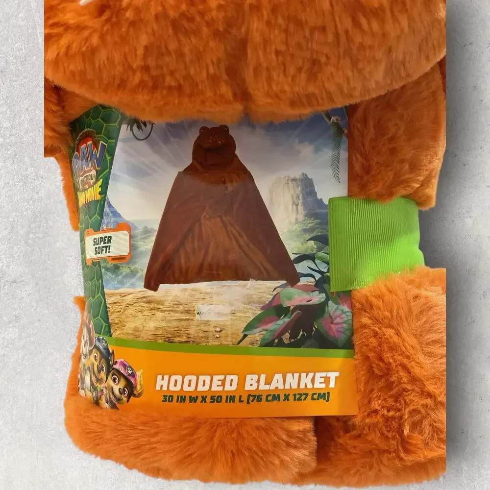 PAW Patrol The Dino Movie Kids Wearable Hooded Blanket T-Rex Brown 30